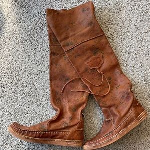 Free People X El Vaquero Fiorato Tall Moccasin Boot EU40
